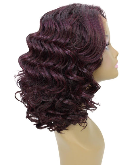 Candace Deep Red and Black Blend Classic Lace Front Wig