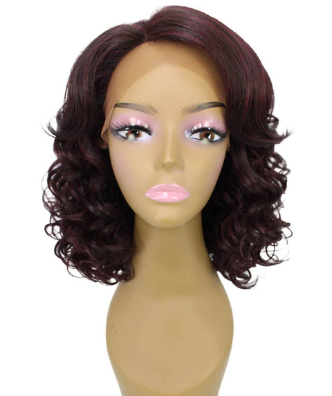 Candace Medium Red and Black Blend Classic Lace Front Wig