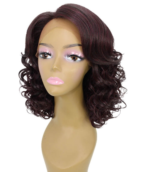 Candace Medium Red and Black Blend Classic Lace Front Wig