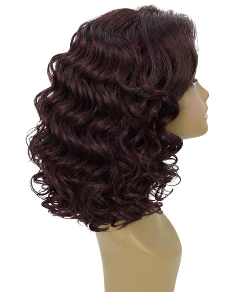 Candace Medium Red and Black Blend Classic Lace Front Wig
