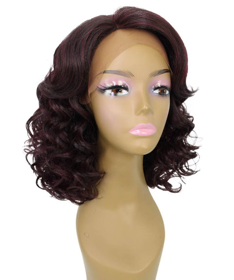 Candace Medium Red and Black Blend Classic Lace Front Wig