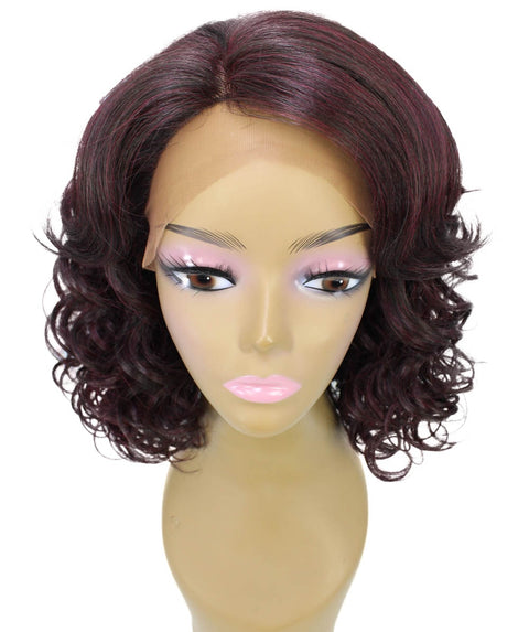 Candace Medium Red and Black Blend Classic Lace Front Wig