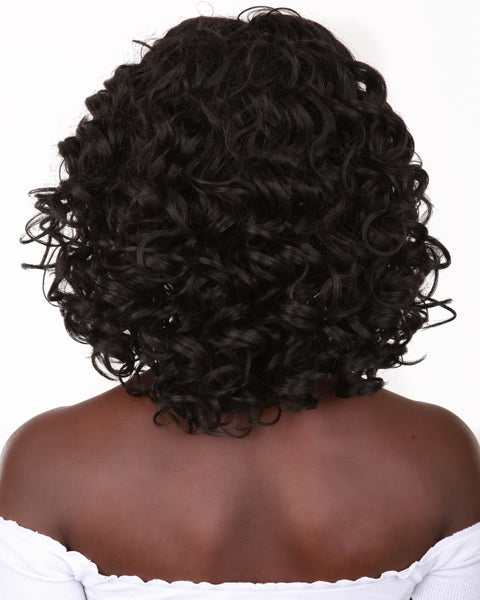 Candace Black with Caramel Classic Lace Front Wig