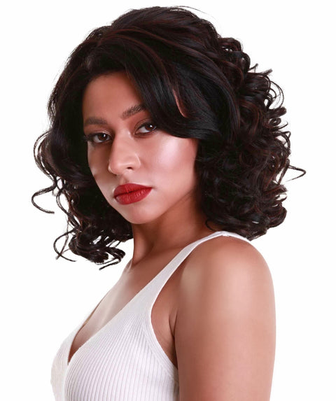 Candace Black with Aubum Classic Lace Front Wig