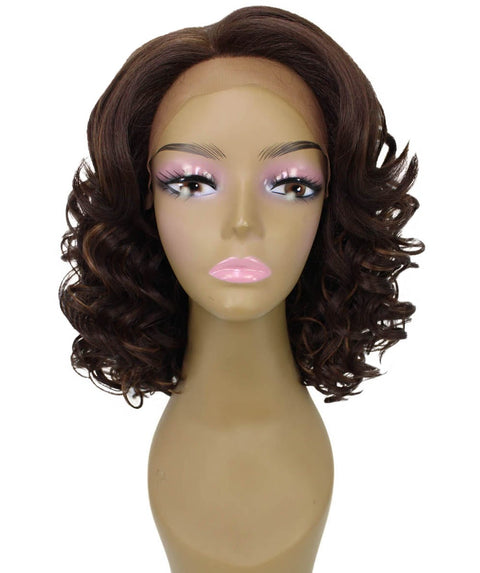 Candace Brown with Caramel Classic Lace Front Wig
