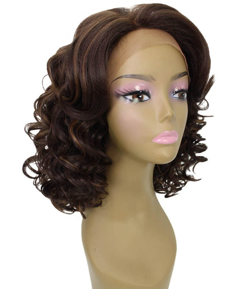 Candace Brown with Caramel Classic Lace Front Wig