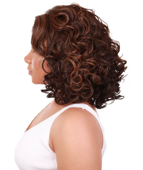 Candace Carmel Brown Blend Classic Lace Front Wig