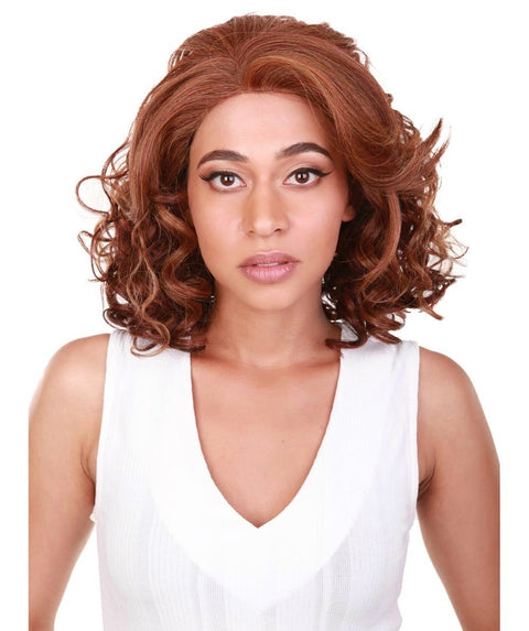 Candace Copper Aubum Blend Classic Lace Front Wig