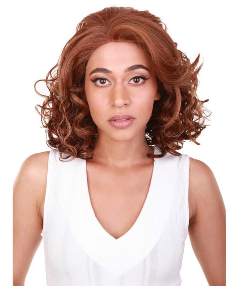 Candace Copper Aubum Blend Classic Lace Front Wig