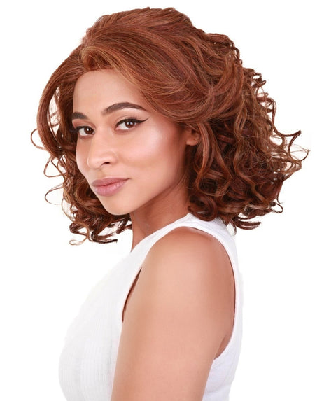 Candace Copper Aubum Blend Classic Lace Front Wig
