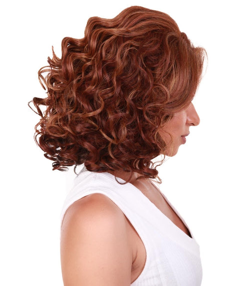 Candace Copper Aubum Blend Classic Lace Front Wig