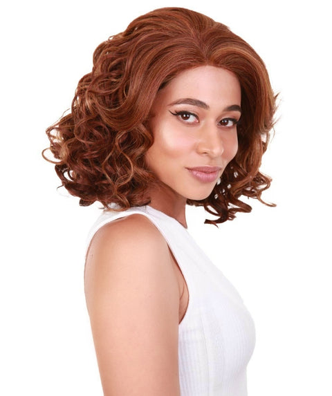 Candace Copper Aubum Blend Classic Lace Front Wig