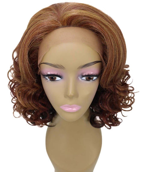 Candace Copper Aubum Blend Classic Lace Front Wig