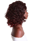 Candace Deep Red Over Medium Red Classic Lace Front Wig
