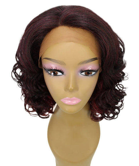 Candace Deep Red Over Medium Red Classic Lace Front Wig