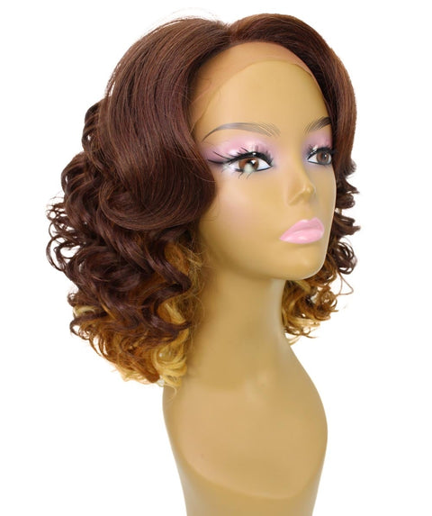 Candace Medium Brown over Blonde Classic Lace Front Wig