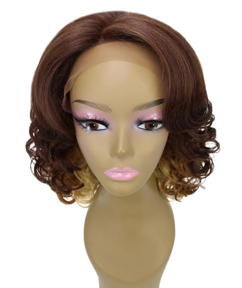 Candace Medium Brown over Blonde Classic Lace Front Wig
