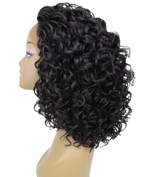 Oya Natural Black Angled Bob Lace Front Wig