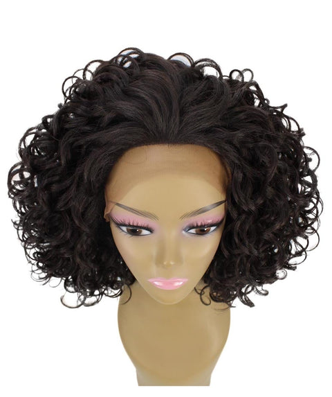 Oya Dark Brown Angled Bob Lace Front Wig