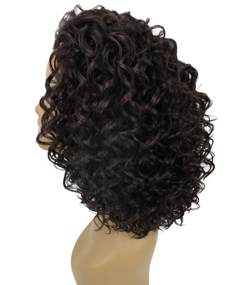 Oya Dark Brown Angled Bob Lace Front Wig