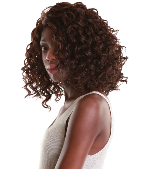 Oya Medium Brown Angled Bob Lace Front Wig