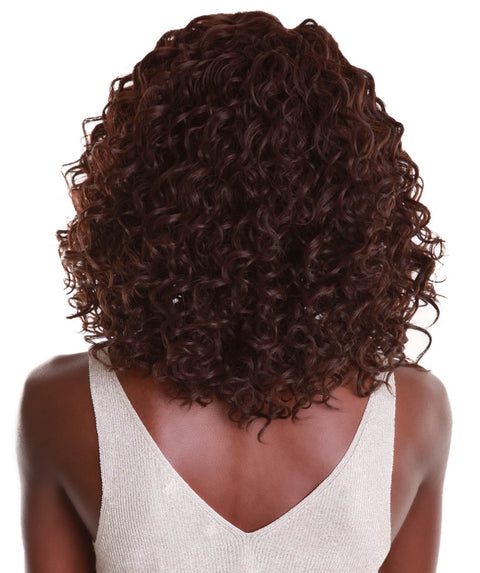 Oya Medium Brown Angled Bob Lace Front Wig