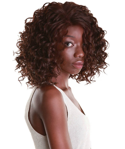 Oya Medium Brown Angled Bob Lace Front Wig
