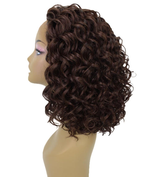 Oya Medium Brown Angled Bob Lace Front Wig