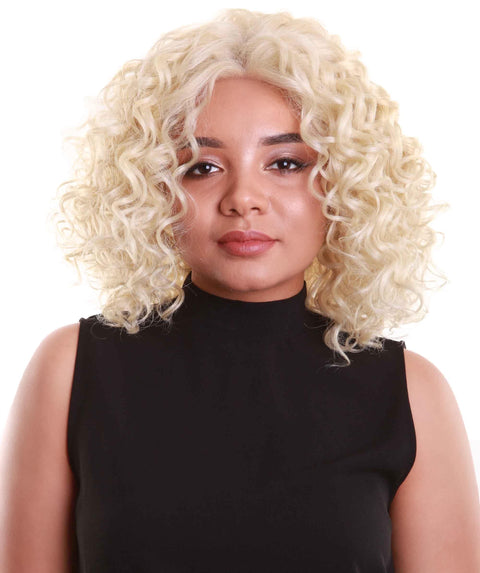 Oya Light Blonde Angled Bob Lace Front Wig