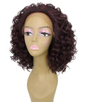 Oya Medium Red and Black Blend Angled Bob Lace Front Wig