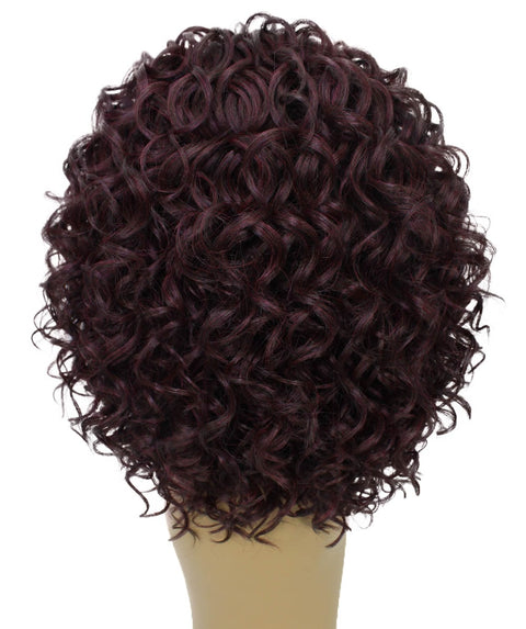 Oya Medium Red and Black Blend Angled Bob Lace Front Wig