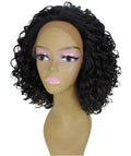 Oya Black with Caramel Angled Bob Lace Front Wig