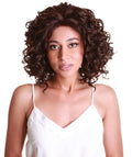 Oya Brown with Golden Angled Bob Lace Front Wig