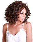Oya Brown with Golden Angled Bob Lace Front Wig