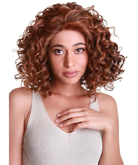 Oya Light Brown Blend Angled Bob Lace Front Wig