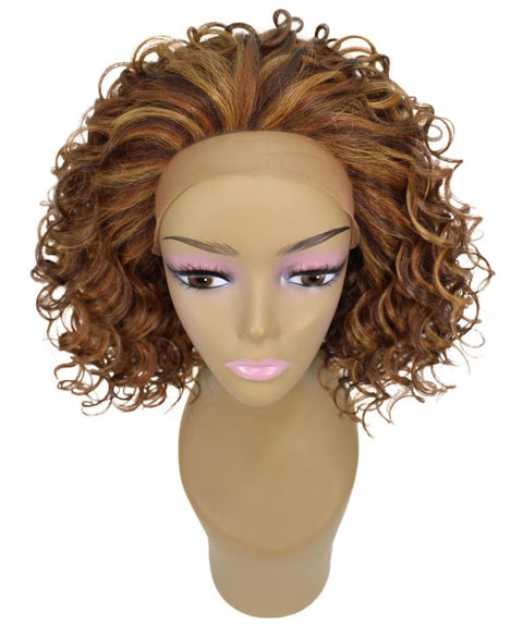 Oya Light Brown Blend Angled Bob Lace Front Wig