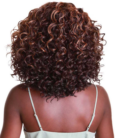 Oya Carmel Brown Blend Angled Bob Lace Front Wig