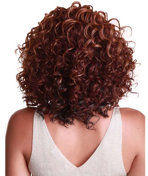 Oya Copper Aubum Blend Angled Bob Lace Front Wig