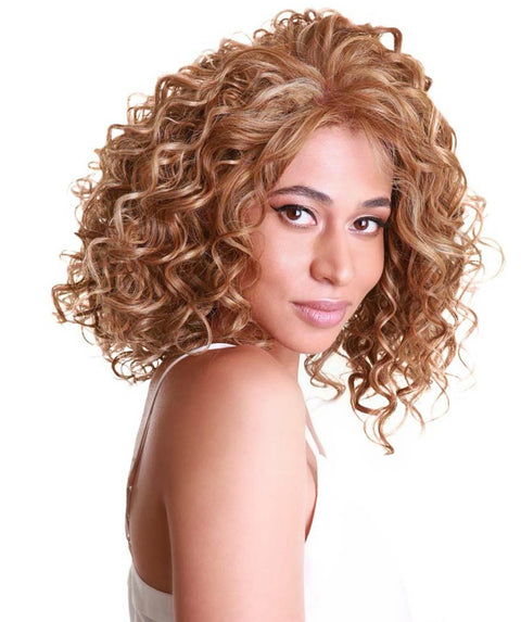 Oya Blonde Blend Angled Bob Lace Front Wig