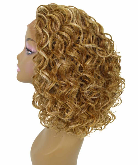 Oya Blonde Blend Angled Bob Lace Front Wig