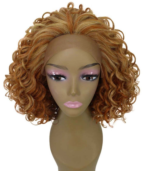 Oya Strawberry Blonde Angled Bob Lace Front Wig