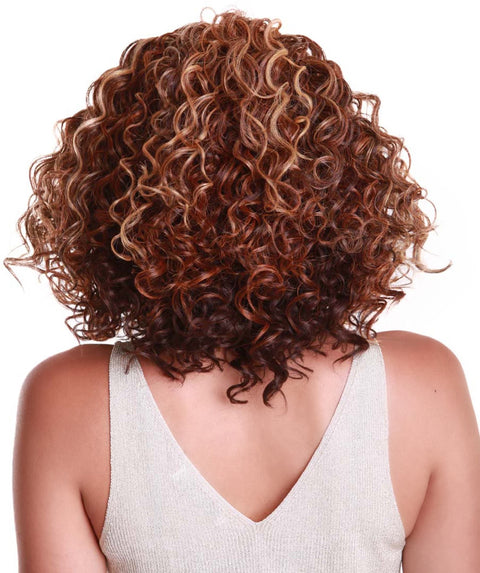 Oya Aubum Brown Blend Angled Bob Lace Front Wig