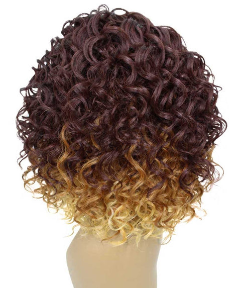 Oya Medium Brown over Blonde Angled Bob Lace Front Wig