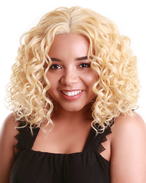 Oya Golden Dark Blonde Angled Bob Lace Front Wig