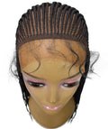 Kim Natural Black Cornrow Braided Wig