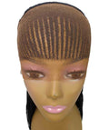 Kim Natural Black Cornrow Braided Wig