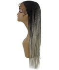 Kim Gray Ombre Cornrow Braided Wig