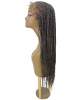 Kim Charcoal Grey Cornrow Braided Wig