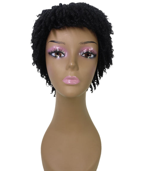 Kayla Black Short Spiral Curl Hair Wig