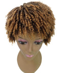 Kayla Dark Brown with Golden Spiral Curl Hair Wig